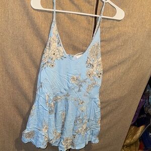 Floral Blue Women's dress